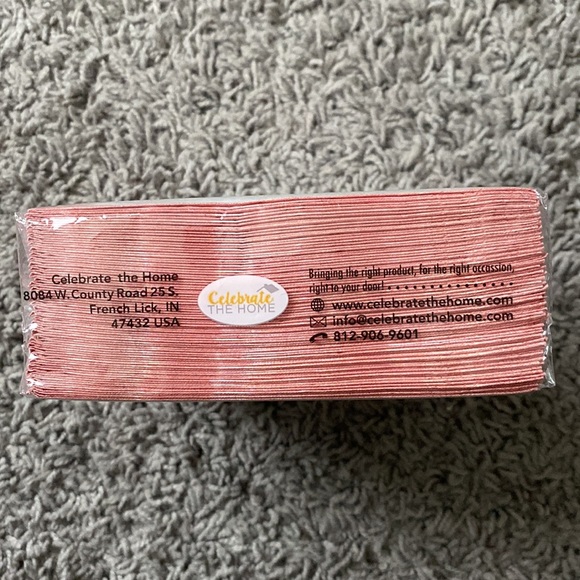 Celebrate The Home Cocktail Beverage Paper Napkins, Floral Cross - Picture 6 of 6